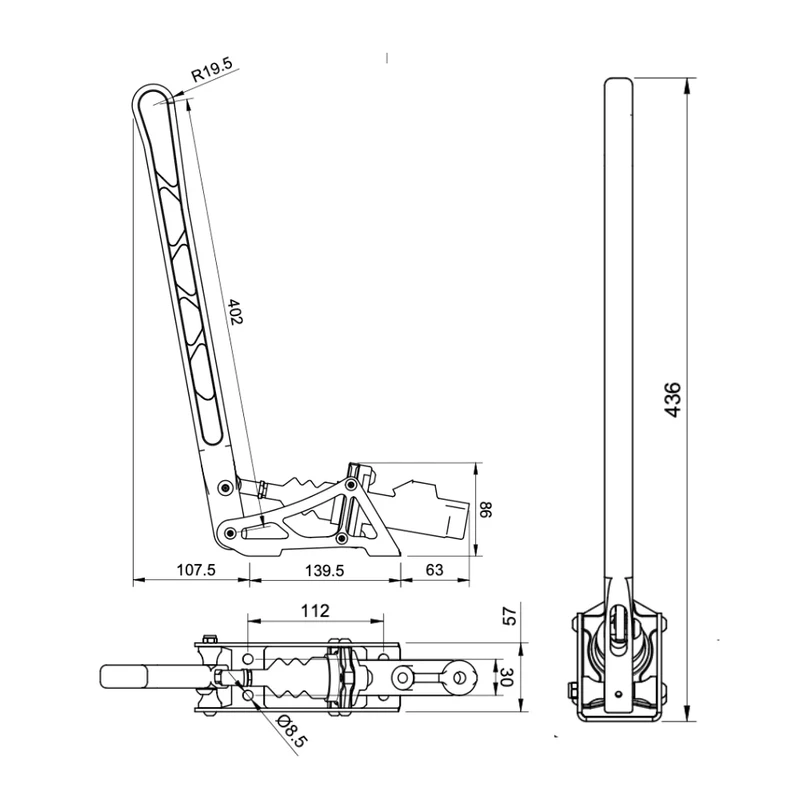 Kit Frein à Main Hydraulique Rallongé NP Parts