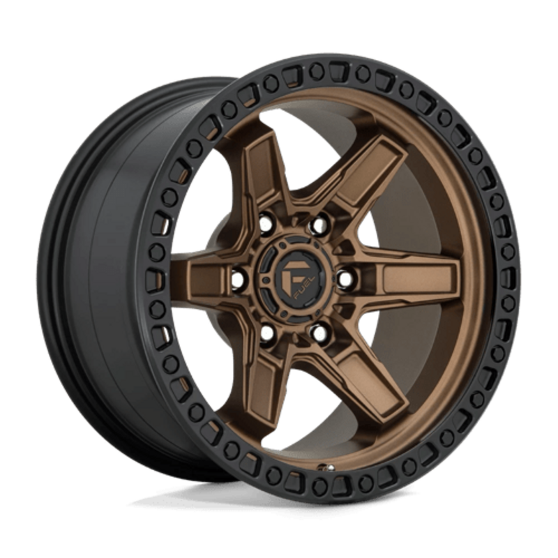 Fuel D699 Kicker 17x9" 6x139.7 ET01, Bronze Mat, Cerclage Noir