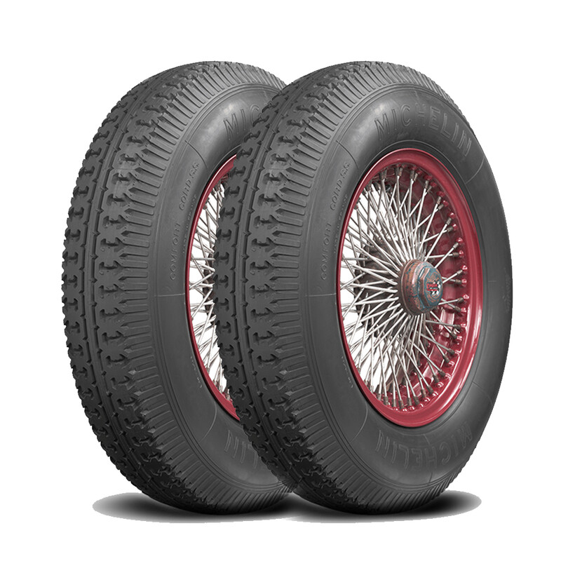 Pneus Michelin Collection Double rivet Tourisme ?t? 13/100 R45 0NA (la paire)