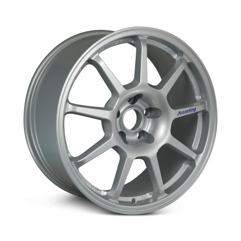 Jante Evo Corse Z.A.R. 18x8" 5x114.3 ET28, Gris Argenté (Mitsubishi / Toyota)