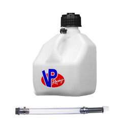Bidon VP Racing Blanc 11L (3 gal) + Tuyau Deluxe