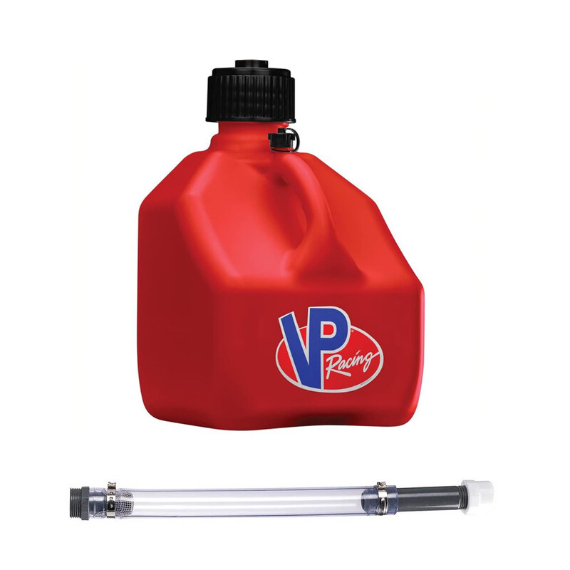 Bidon VP Racing Rouge 11L (3 gal) + Tuyau Deluxe