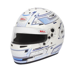 Casque Bell Karting RS7-K Stamina Blanc / Bleu