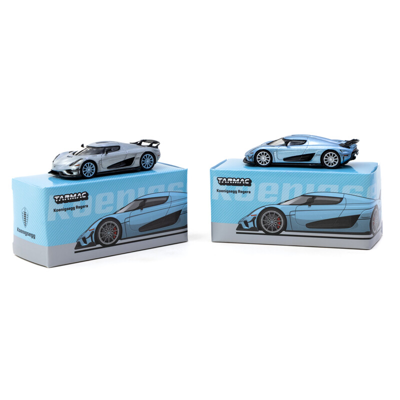 Tarmac Works 1/64 - Koenigsegg Regera - Bleu Métallisé