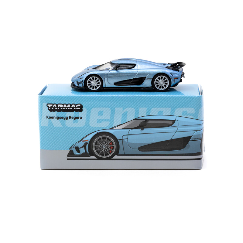 Tarmac Works 1/64 - Koenigsegg Regera - Bleu Métallisé