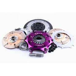 Embrayage Renforcé Xtreme Clutch Céramétallique Bidisque 184mm + Volant Moteur pour Mitsubishi Lancer Evo 1 (I)