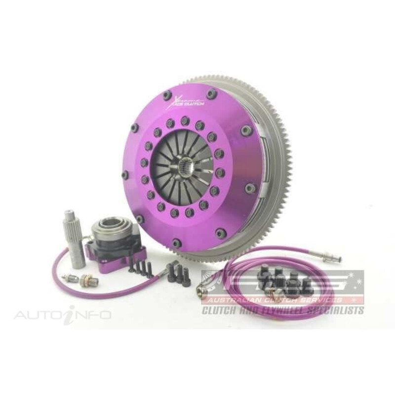 Embrayage Renforcé Xtreme Clutch Céramétallique Bidisque 200mm + Volant Moteur pour Mitsubishi Lancer Evo 10 (X)