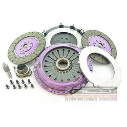 Embrayage Renforcé Xtreme Clutch Organique Bidisque + Volant Moteur pour Mitsubishi Lancer Evo 5 (V)