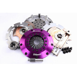 Embrayage Renforcé Xtreme Clutch Céramétallique Bidisque 200mm + Volant Moteur pour Mitsubishi Lancer Evo 6 (VI)