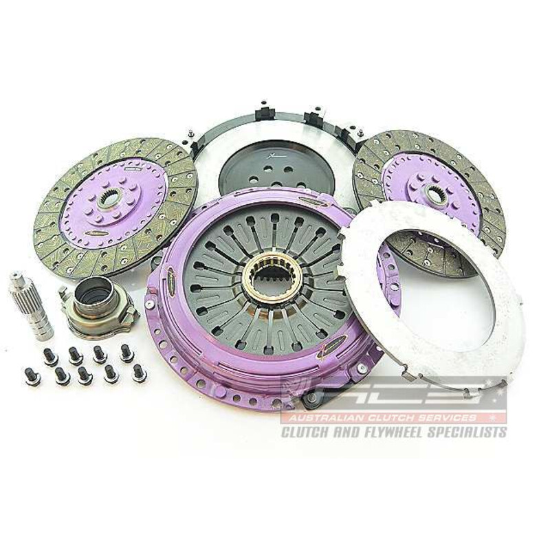 Embrayage Renforcé Xtreme Clutch Organique Bidisque + Volant Moteur pour Mitsubishi Lancer Evo 8 (VIII)