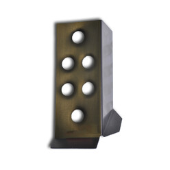 Repose-Pied Pilote Noir en Aluminium