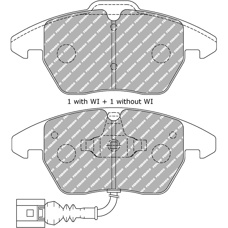 Plaquettes de Freins Avant Ferodo DS2500 pour Audi A3 8P (03-12)