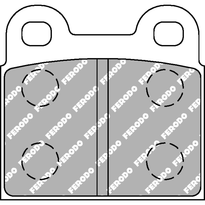 Plaquettes de Freins Arrière Ferodo DS2500 pour BMW E12 525 & 528 (76-88)