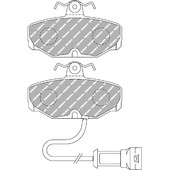Plaquettes de Freins Arrière Ferodo DS2500 pour Ford Escort RS Cosworth 4x4 (95-98)