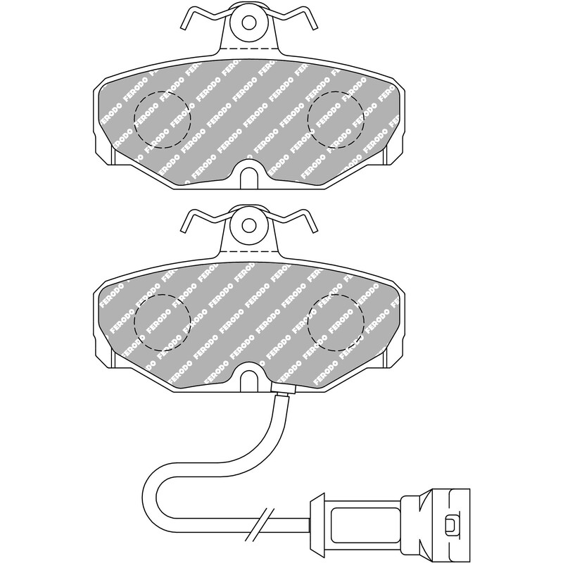 Plaquettes de Freins Arrière Ferodo DS2500 pour Ford Escort RS Cosworth 4x4 (95-98)
