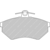 Plaquettes de Freins Avant Ferodo DS3000 pour VW Polo 6K (95-01)