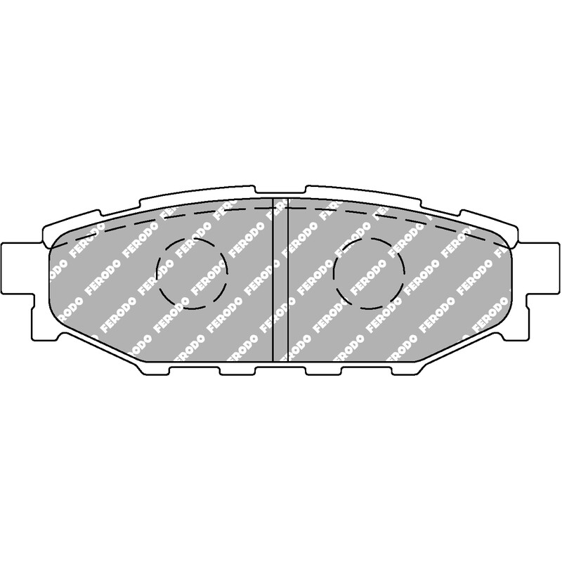Plaquettes de Freins Arrière Ferodo DS2500 pour Subaru Impreza GH / GR / GV (2008+)