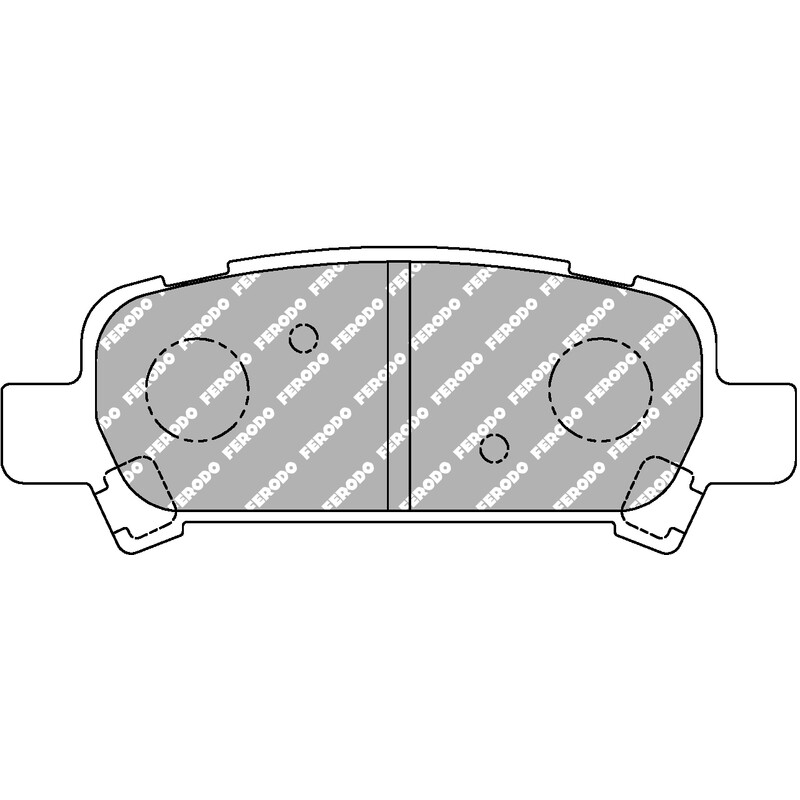 Plaquettes de Freins Arrière Ferodo DS2500 pour Subaru Impreza GC / GF (94-00)