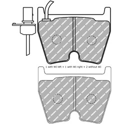 Plaquettes de Freins Avant Ferodo DS Performance pour Audi R8 (07-10)