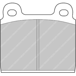 Plaquettes de Freins Avant Ferodo DS2500 pour Alfa Romeo Montreal (66-76)