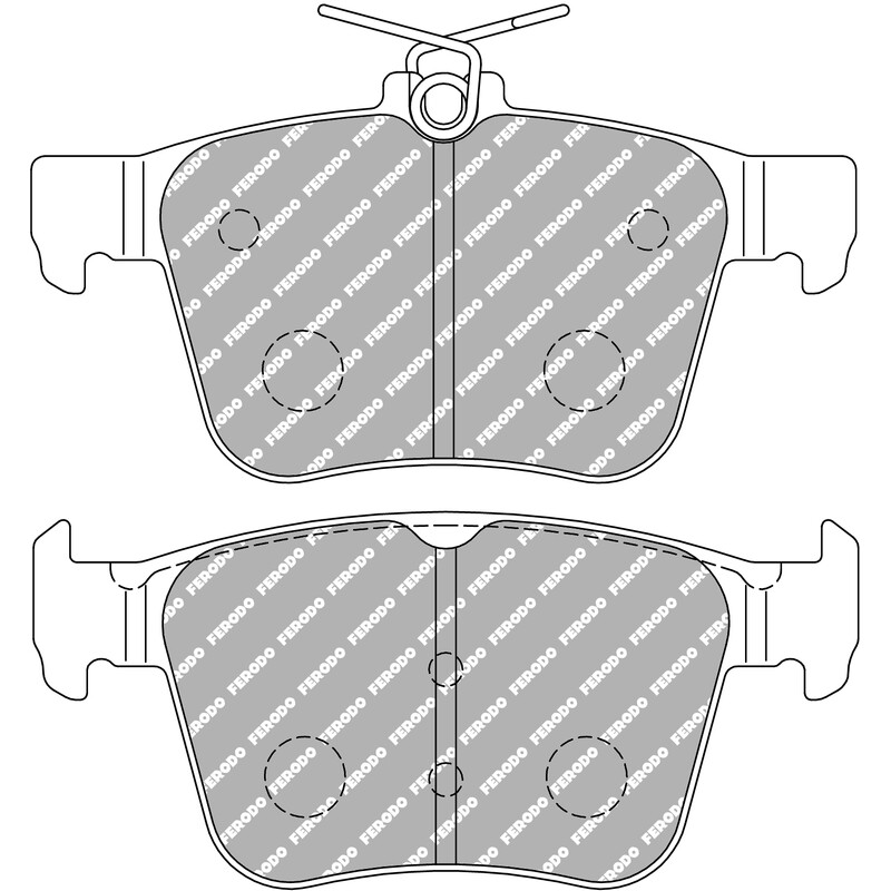 Plaquettes de Freins Arrière Ferodo DS2500 pour Audi A3 8V (2012+)