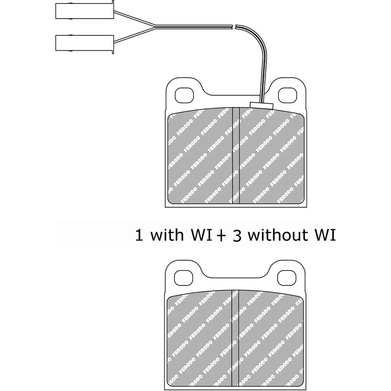 Plaquettes de Freins Avant Ferodo DS3000 pour Alfa Romeo Giulia (66-85)