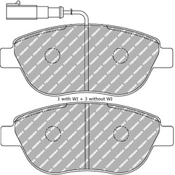 Plaquettes de Freins Avant Ferodo DS3000 pour Peugeot 1007 (2007+)