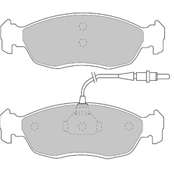 Plaquettes de Freins Avant Ferodo DS3000 pour Peugeot 306 FCP876R (93-02)