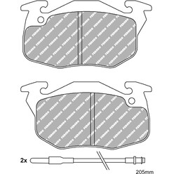 Plaquettes de Freins Avant Ferodo DS Performance pour Renault 20 FDS393 (77-83)