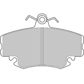 Plaquettes de Freins Avant Ferodo DS Performance pour Renault 20 FDS845 (77-83)