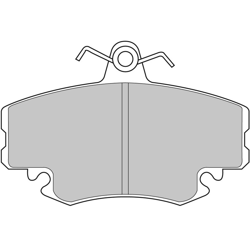 Plaquettes de Freins Avant Ferodo DS Performance pour Renault Espace (84-90)