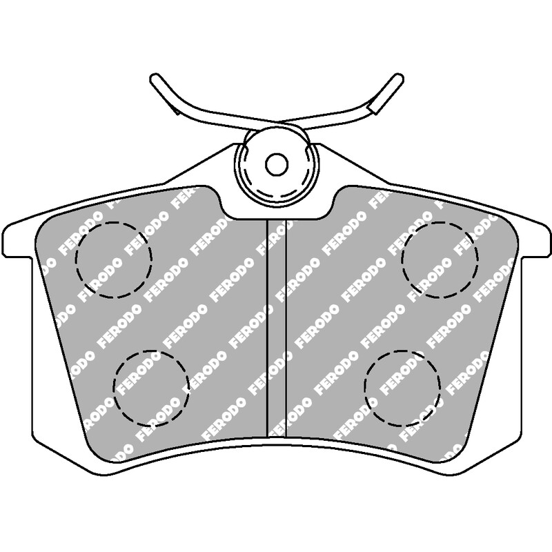 Plaquettes de Freins Arrière Ferodo DS Performance pour VW Corrado (88-95)