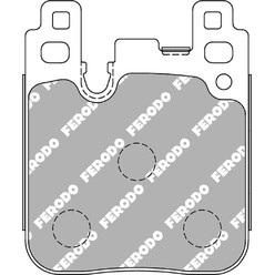 Plaquettes de Freins Arrière Ferodo DS2500 pour BMW M4 F82 / F83 (2014+)