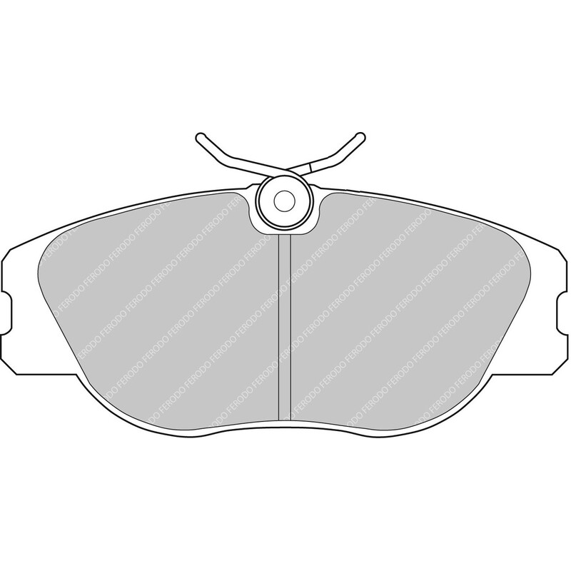 Plaquettes de Freins Avant Ferodo FCP565W DS1.11 pour Alfa Romeo 164, 155, Spider, GTV / Fiat Coupe Turbo / Lancia Delta Integrale Turbo