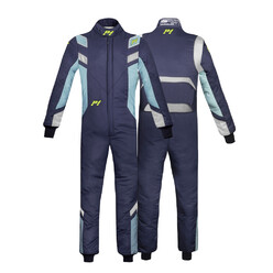 Combinaison Enfant P1 Young Gun Bleu Foncé & Tiffany (FIA 8856-2018)