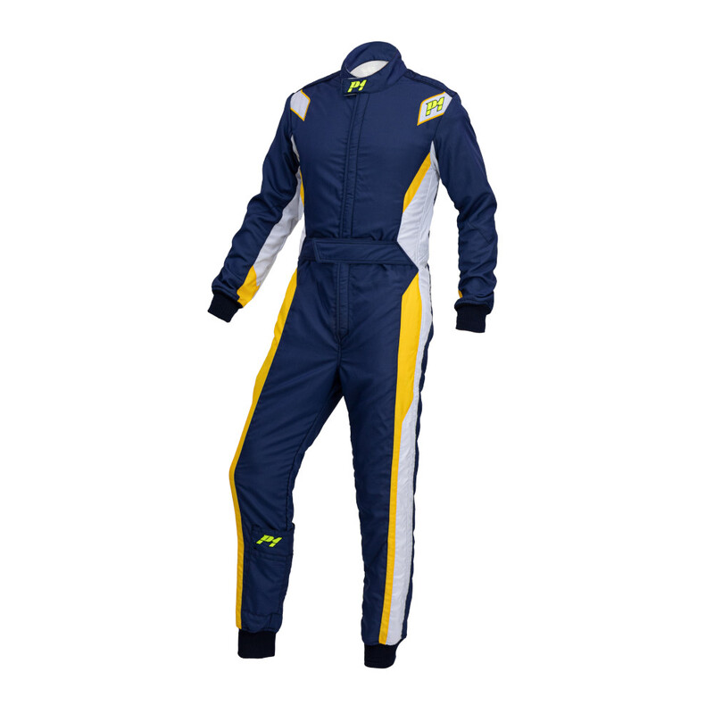 Combinaison P1 Lap.Evo Bleu Foncé & Gris Clair (FIA 8856-2018)