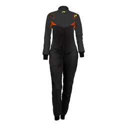 Combinaison Femme P1 Diva Noire & Anthracite (FIA 8856-2018)