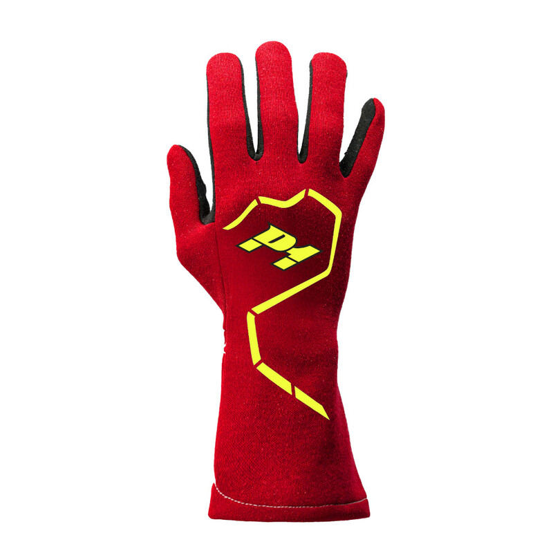 Gants P1 Fast Rouges (FIA 8856-2018)