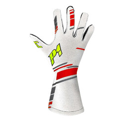 Gants P1 Speed Blancs & Rouges (FIA 8856-2018)