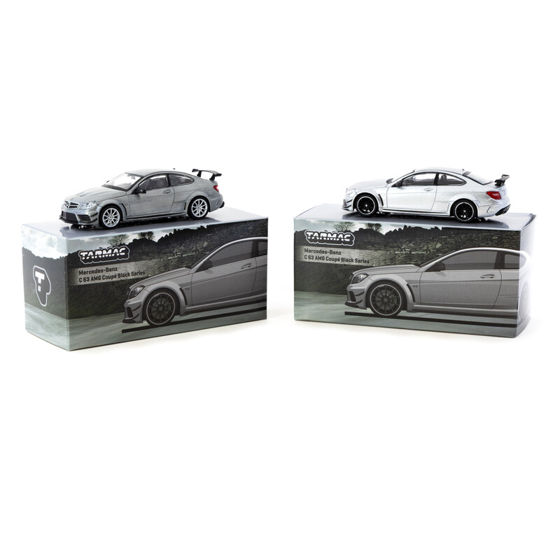Tarmac Works 1/64 - Mercedes-Benz C 63 AMG Coupé Black Series - Silver Metallic