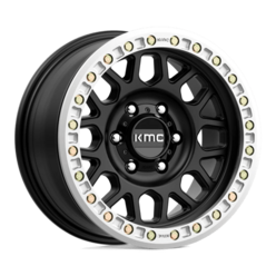 KMC KM234 Grenade Desert Beadlock 17x8.5" 6x139.7 ET0, Noir Satiné