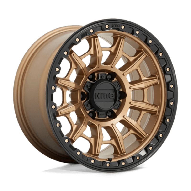 KMC KM547 Carnage 17x9" 6x135 ET0, Bronze Mat, Rebord Noir