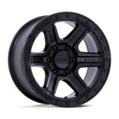 KMC KM551 Outrun 17x8.5" 6x139.7 ET18, Noir Mat, Rebord Brillant