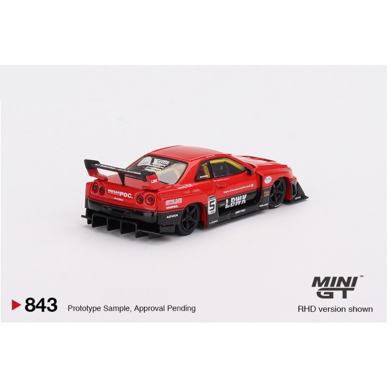 Mini GT 1/64 - Nissan Skyline GT-R (R34) Super Silhouette Rouge