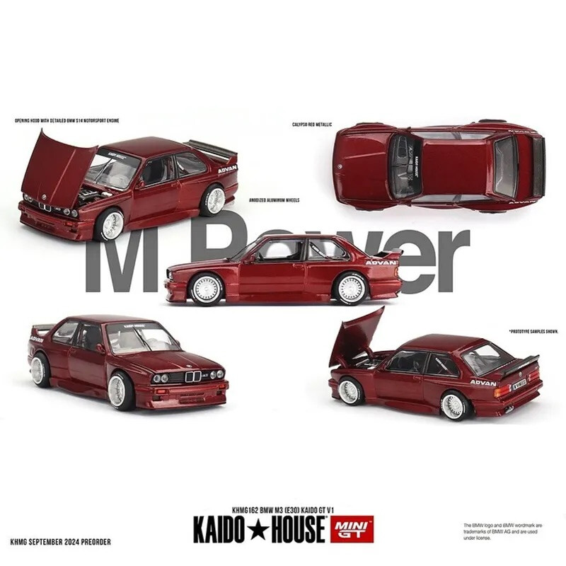Mini GT x Kaido House 1/64 - BMW M3 (E30) Kaido Works - Rouge