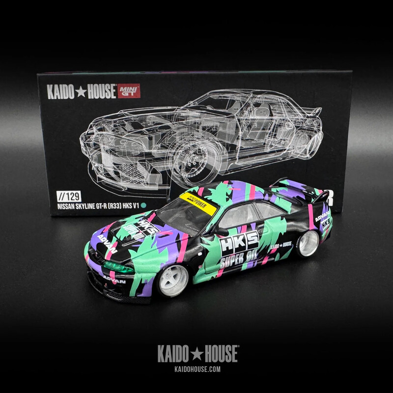 Mini GT x Kaido House 1/64 - Nissan Skyline GT-R (R33) HKS