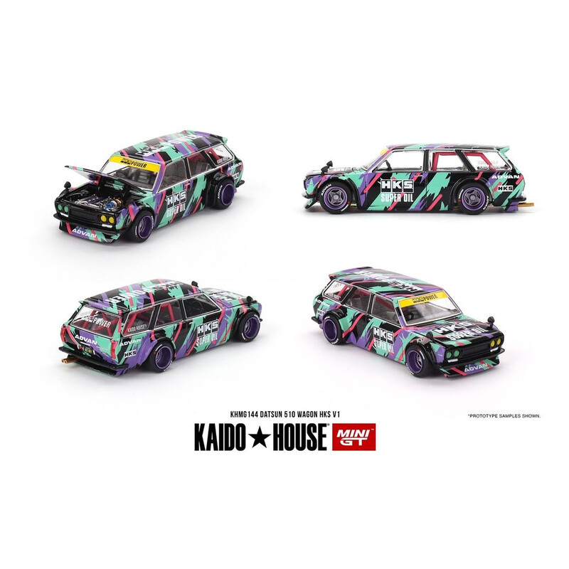 Mini GT x Kaido House 1/64 - Datsun 510 Wagon HKS