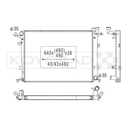 Radiateur Alu Koyorad pour Hyundai Genesis Coupé BK