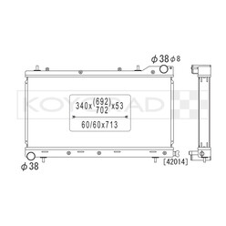 Radiateur Alu Koyorad pour Subaru Forester 2.0L SF
