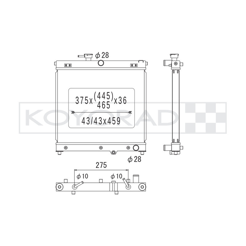Radiateur Alu Koyorad pour Suzuki Jimny IV 1.5L Auto